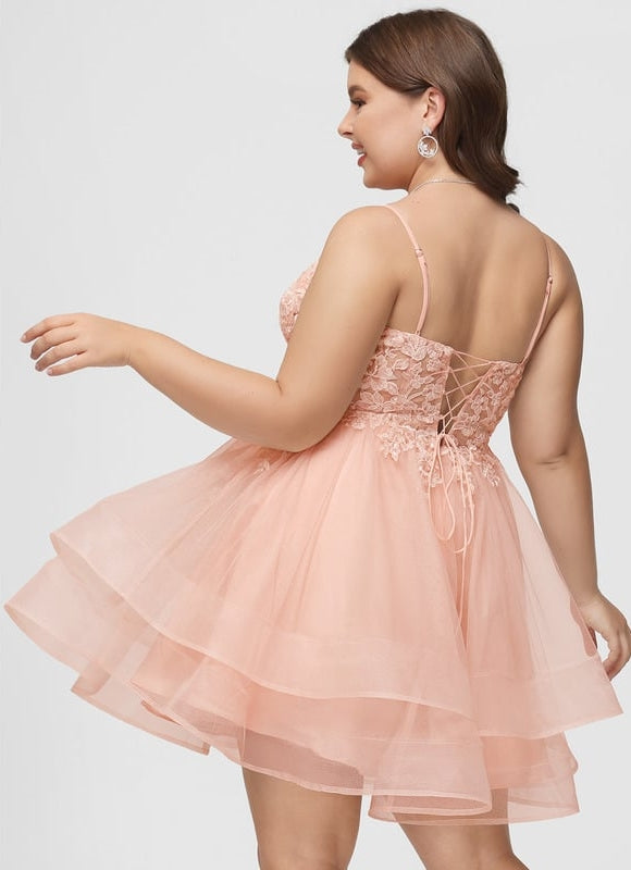Robe Courte Rose Brodée - gallery 8