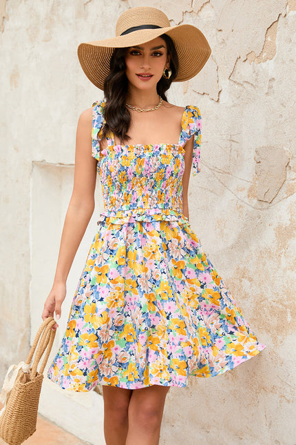 Robe Courte Fleuri Bohème - gallery 3