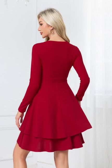 Robe Rouge Femme Courte - gallery 2