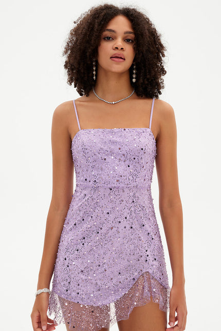 Robe Courte Éclat Vaporeux