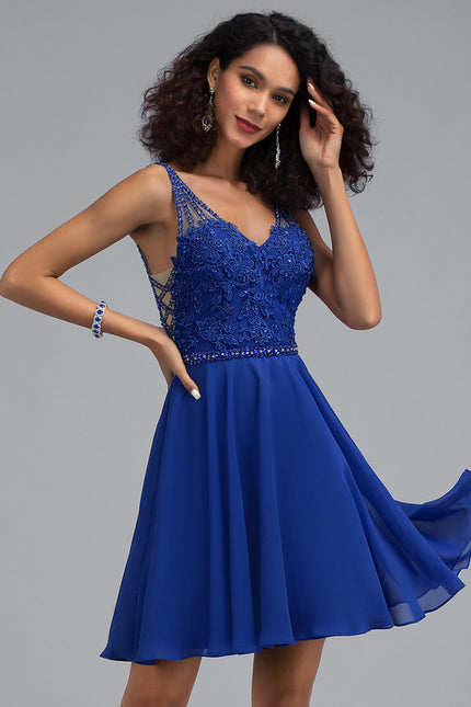 Robe Courte Vaporeuse Ornée