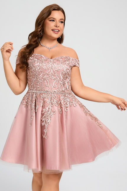 Robe Courte Tulle Perlée - gallery 8