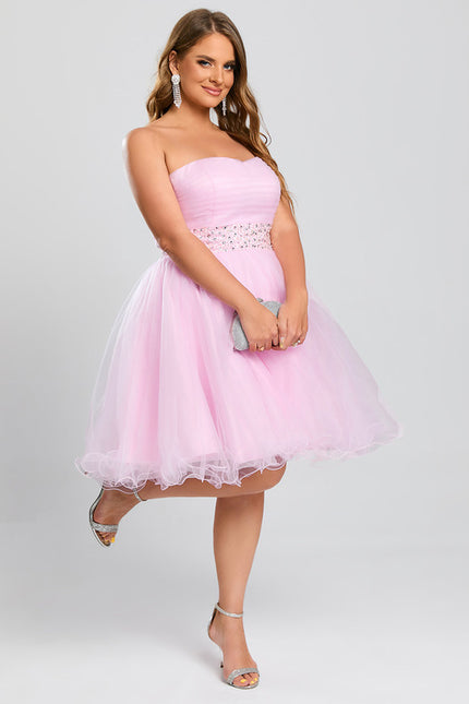 Robe Courte Tulle Rose - gallery 6