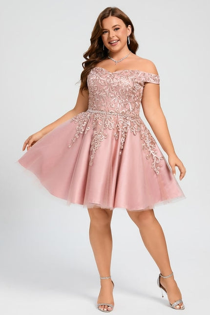 Robe Courte Tulle Perlée - gallery 7