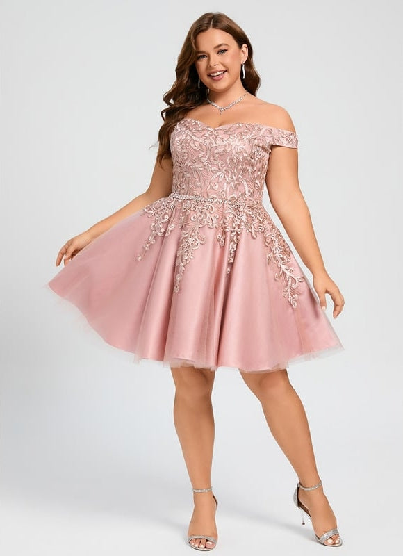 Robe Courte Tulle Perlée - gallery 7