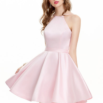 Robe Courte Rose Délicate
