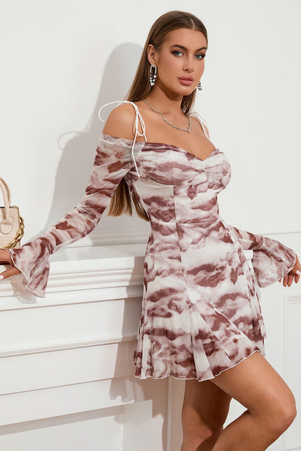 Robe Courte Douce Marbrée - gallery 4