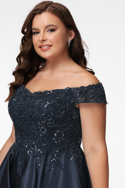 Robe Courte Satin Noire - gallery 6