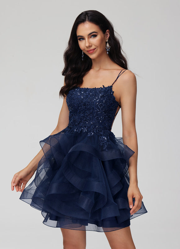 Robe Courte Festive Pailletée - gallery 6