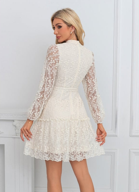 Robe Courte Dentelle Transparente - gallery 1