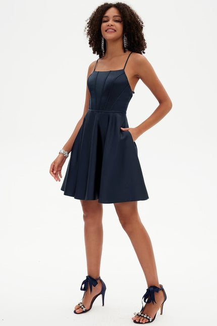 Robe Courte Rose Délicate - gallery 2