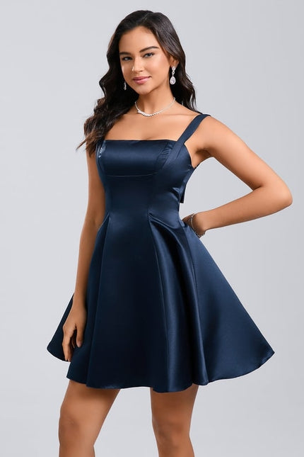 Robe Courte En Soie Chic - gallery 5