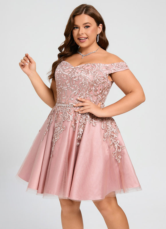 Robe Courte Tulle Perlée - gallery 9