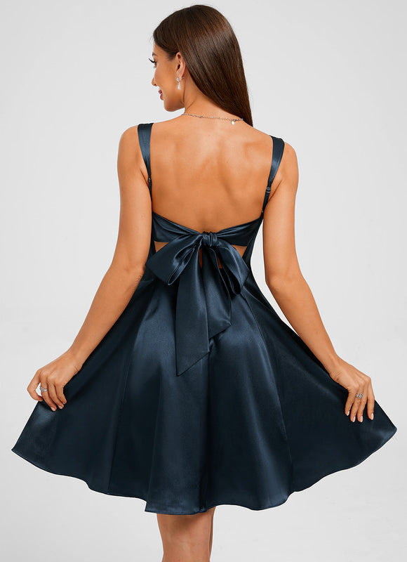 Robe Trapèze Courte Mariage - gallery 1