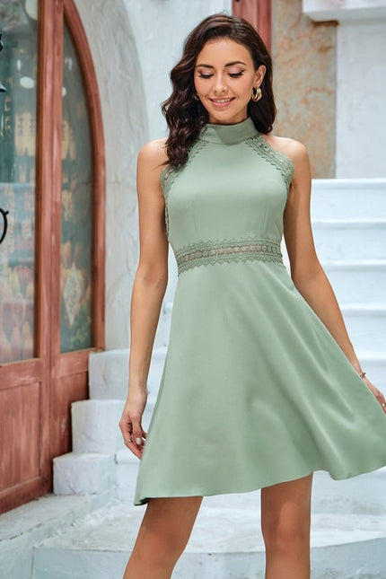 Robe Courte Verte Chic