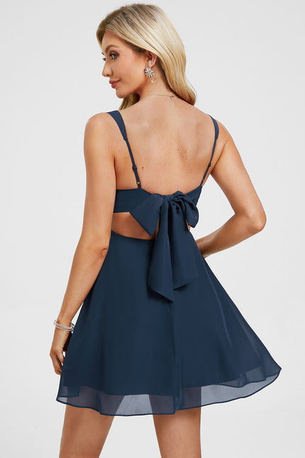 Robe Courte Encolure Carrée - gallery 1
