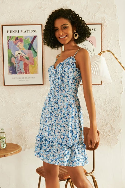 Robe Courte Dété Fleuri - gallery 2