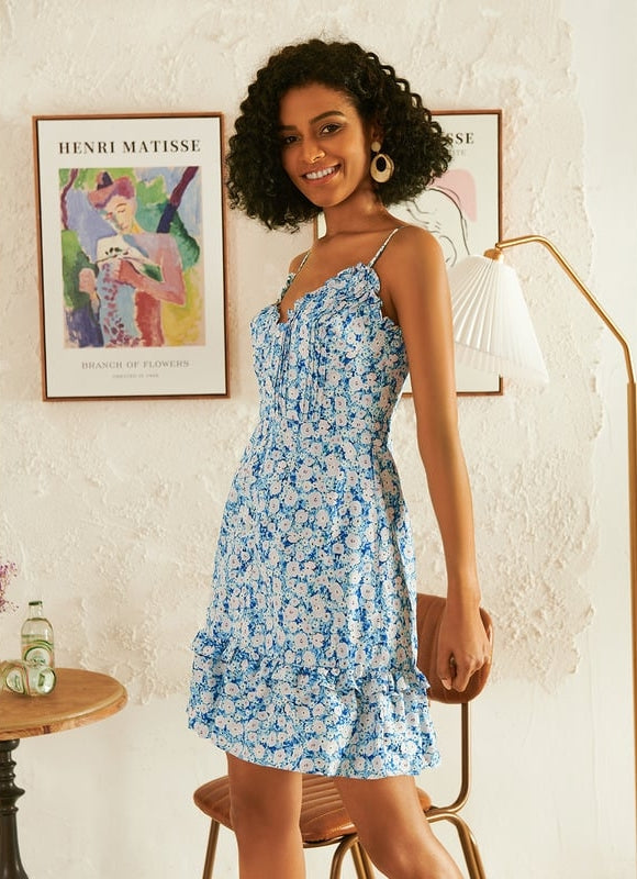 Robe Courte Dété Fleuri - gallery 2