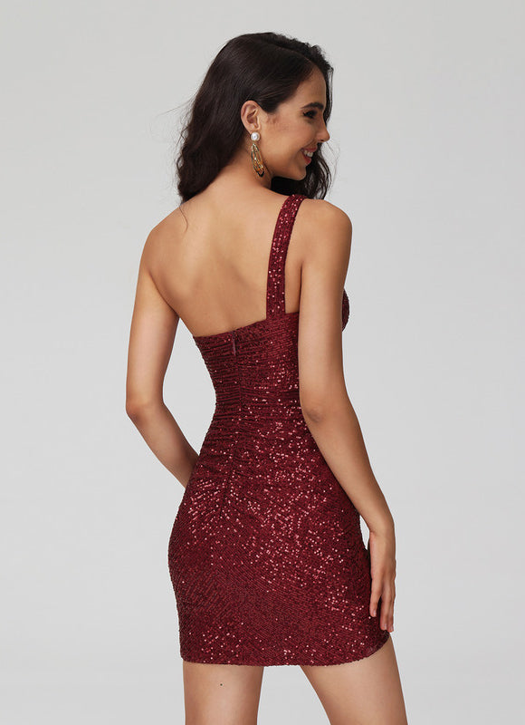 Robe Courte Cocktail Irisée - gallery 2